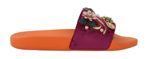 Purple Velvet Crystal DG Logo Slides