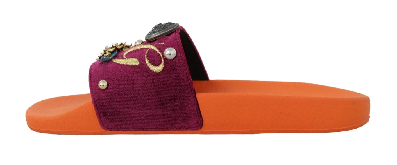 Purple Velvet Crystal DG Logo Slides