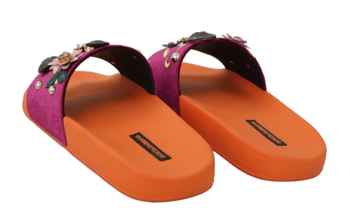 Purple Velvet Crystal DG Logo Slides
