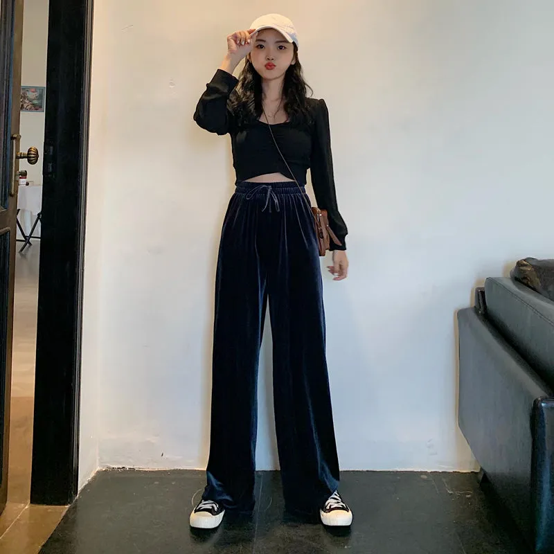 "LOOSE AND LAZY" LOOSE PANTS S032601