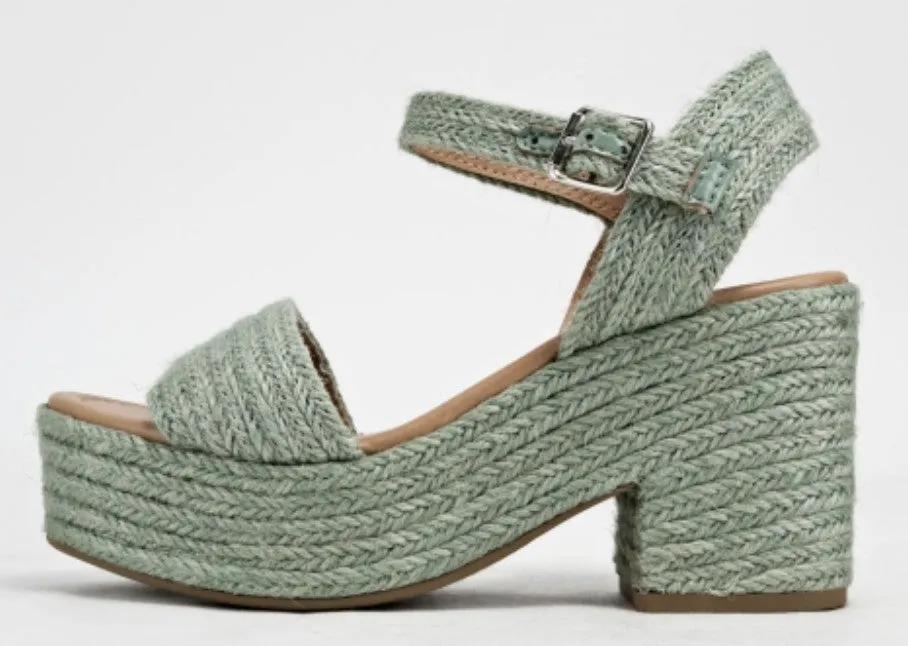 Rattan Platform Heel