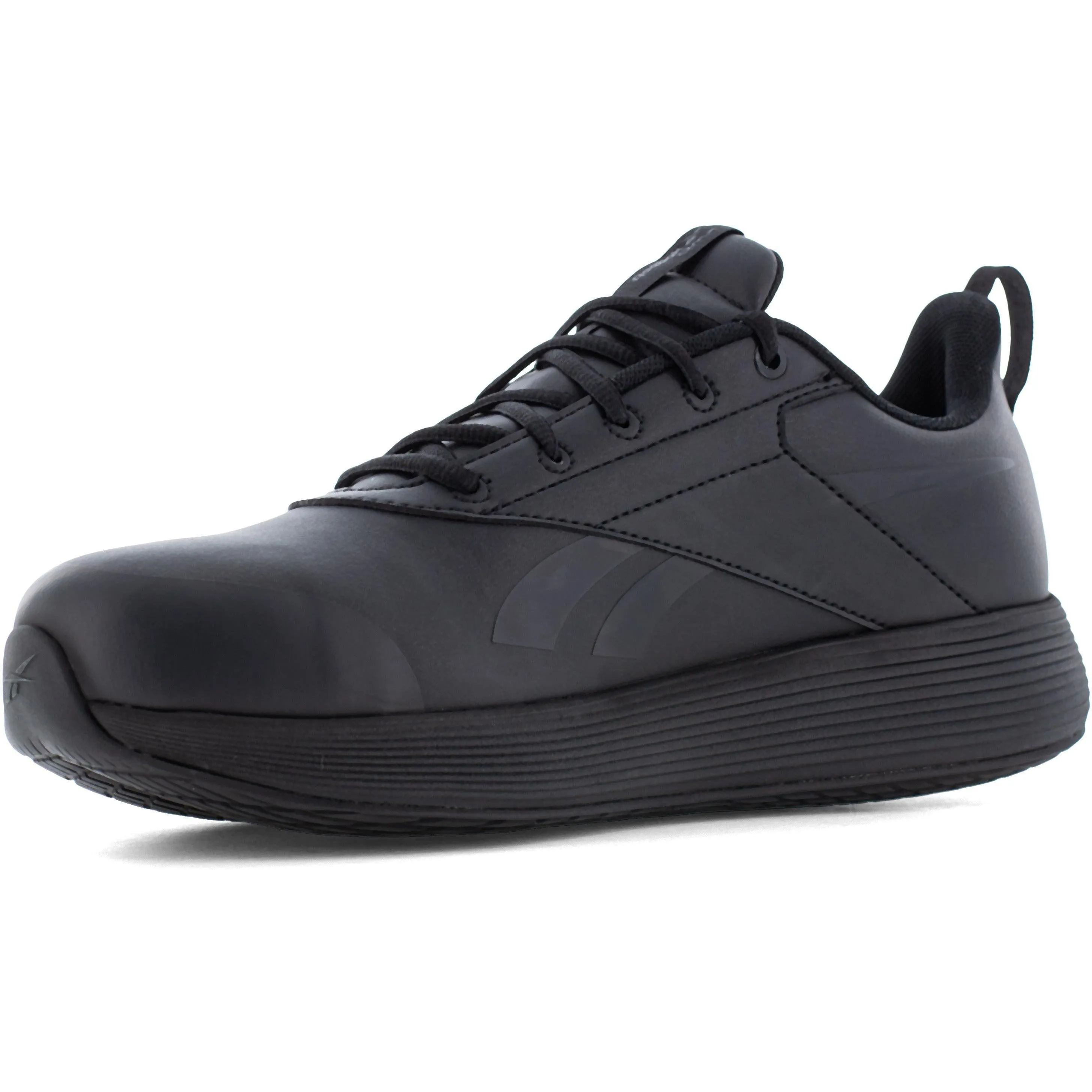 Reebok Men's DMXair Comfort  Comp Toe Athletic Work Shoe- Black- RB3605