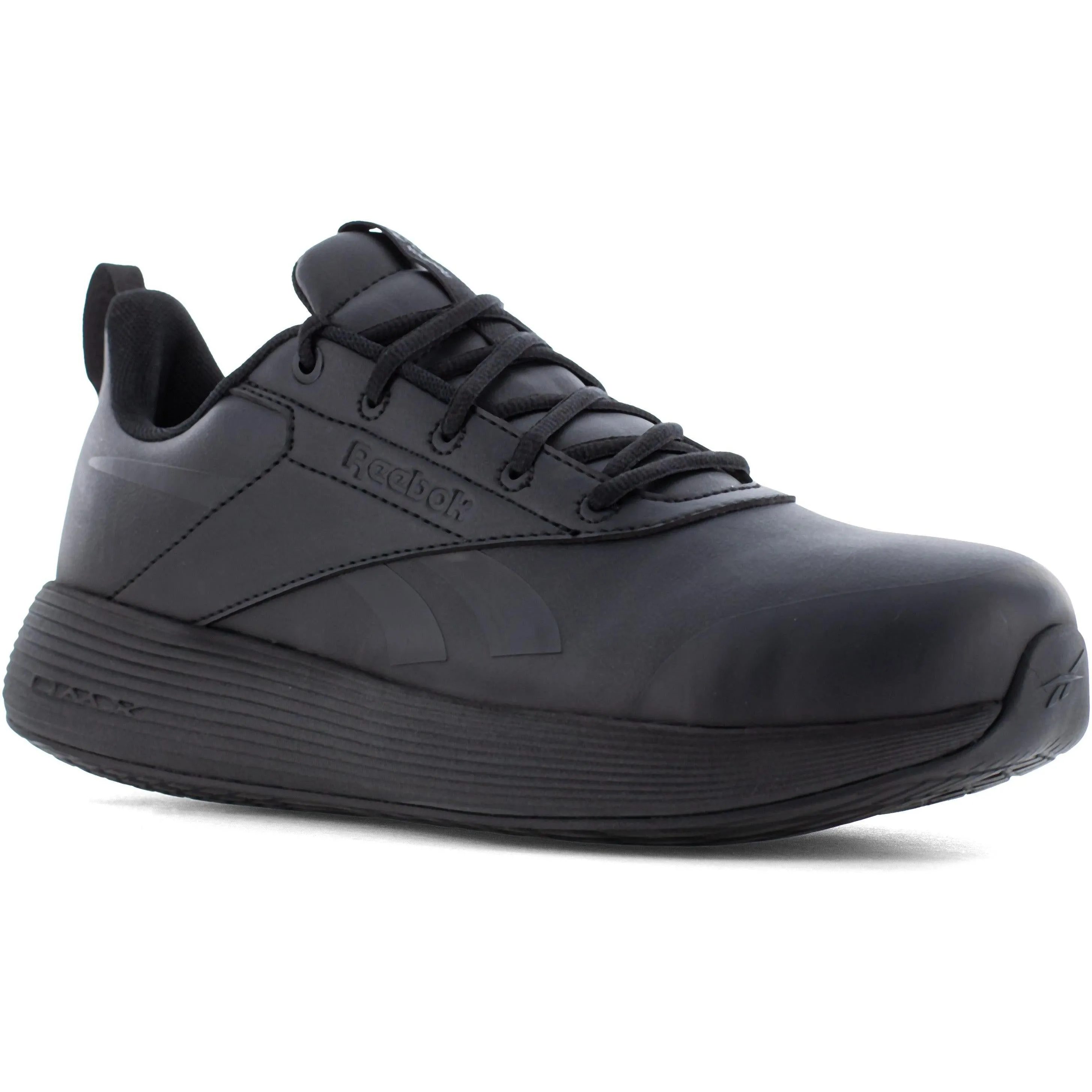Reebok Men's DMXair Comfort  Comp Toe Athletic Work Shoe- Black- RB3605