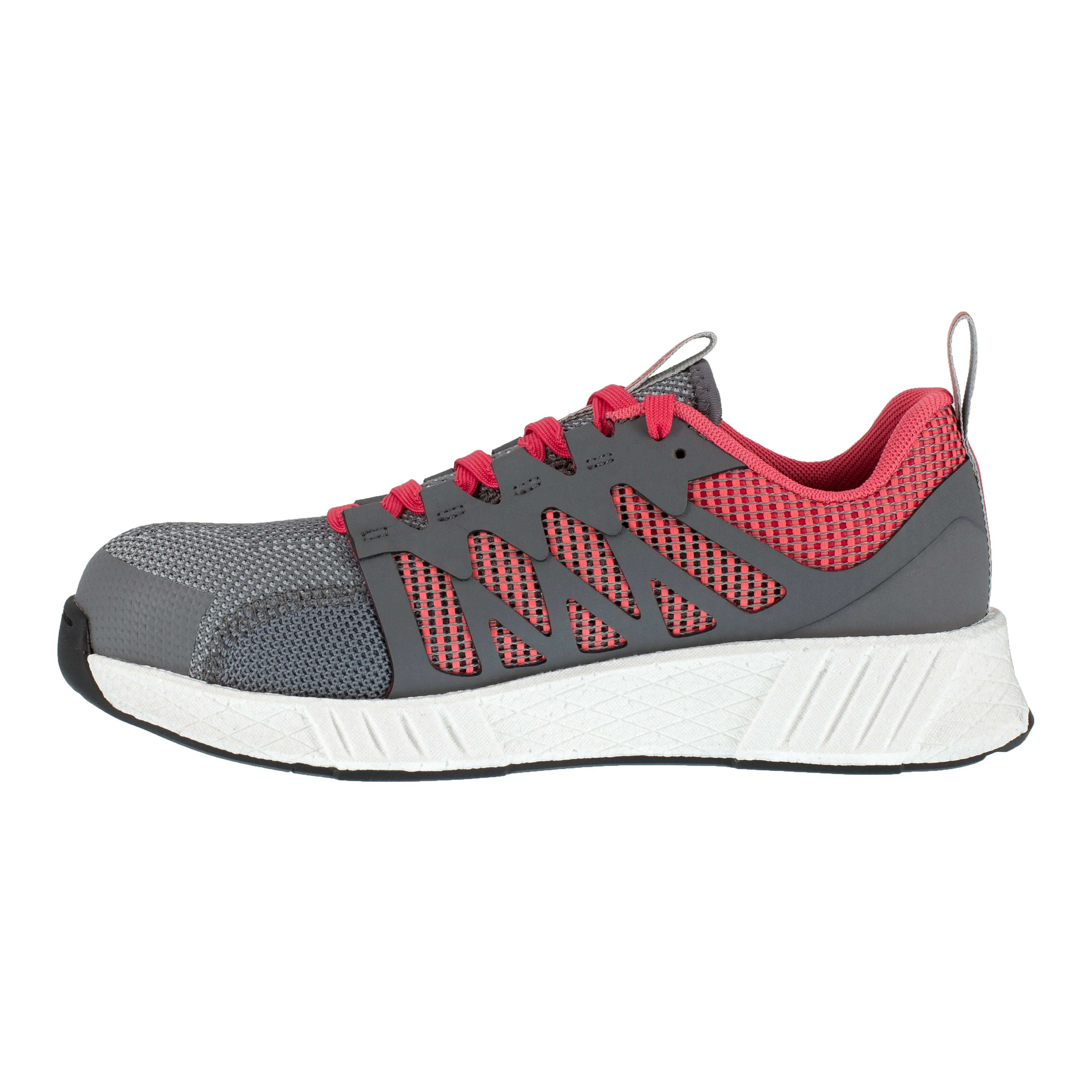Reebok Women's Fusion Flexweave Comp Toe Athletic Work Shoe - Grey - RB312