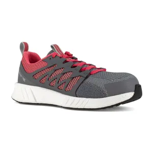 Reebok Women's Fusion Flexweave Comp Toe Athletic Work Shoe - Grey - RB312