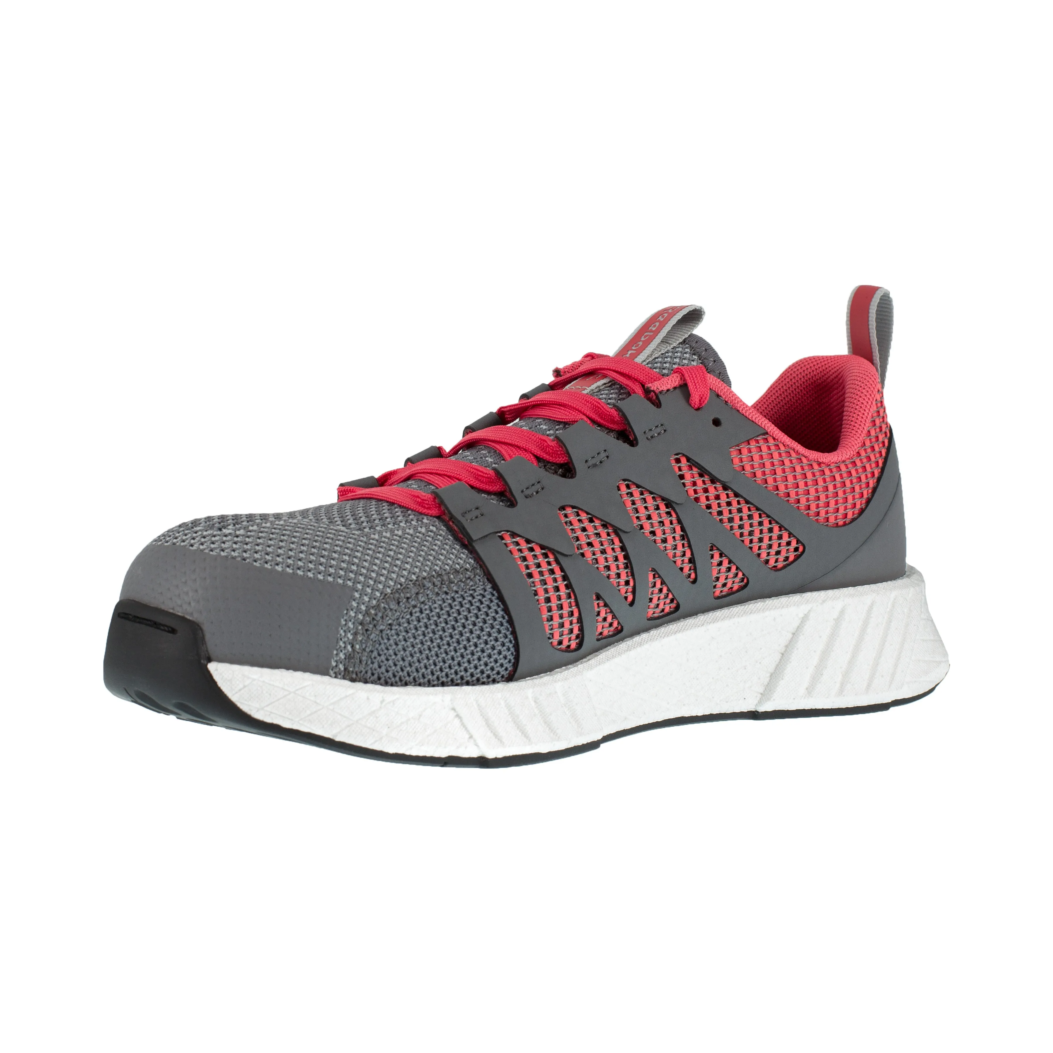 Reebok Women's Fusion Flexweave Comp Toe Athletic Work Shoe - Grey - RB312