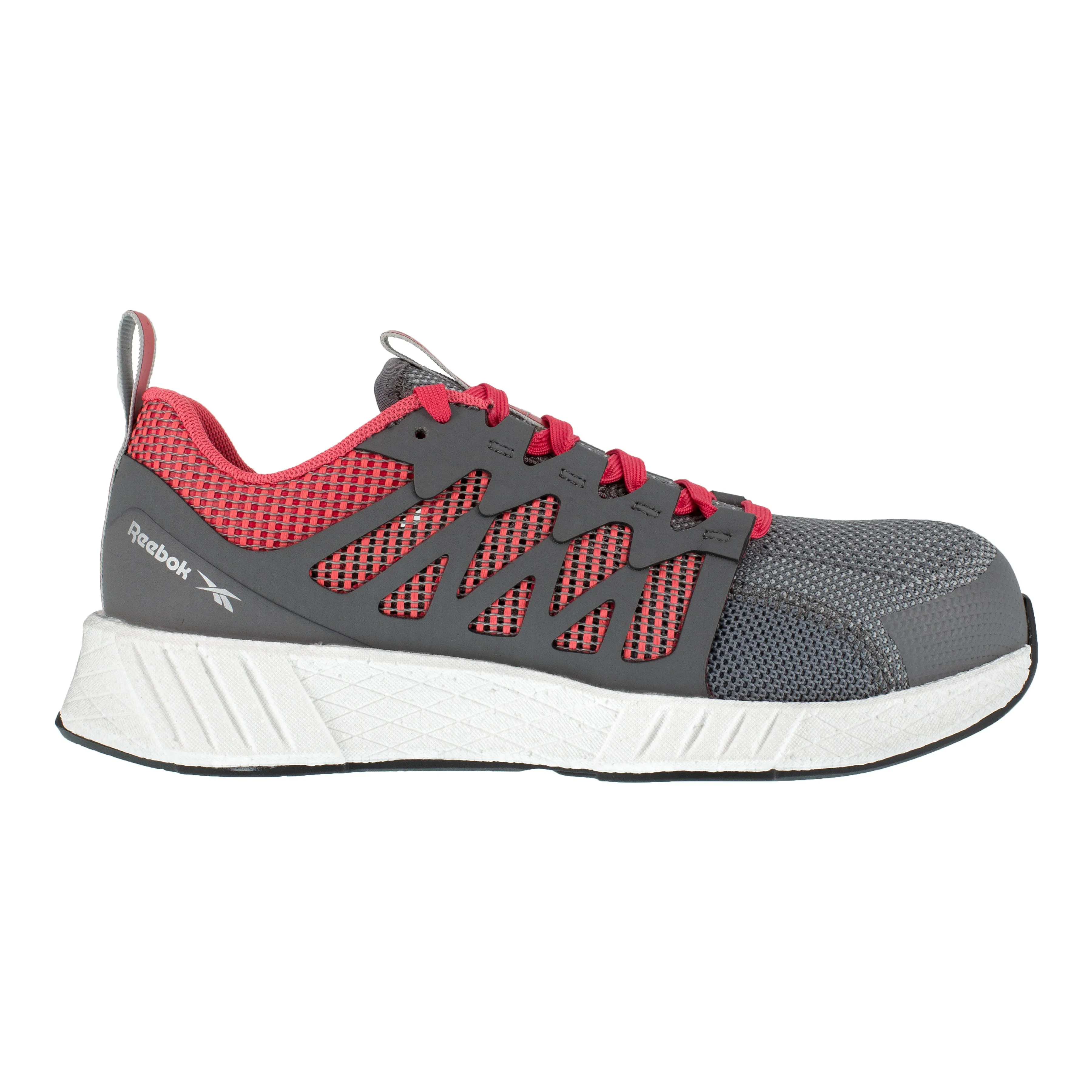 Reebok Women's Fusion Flexweave Comp Toe Athletic Work Shoe - Grey - RB312