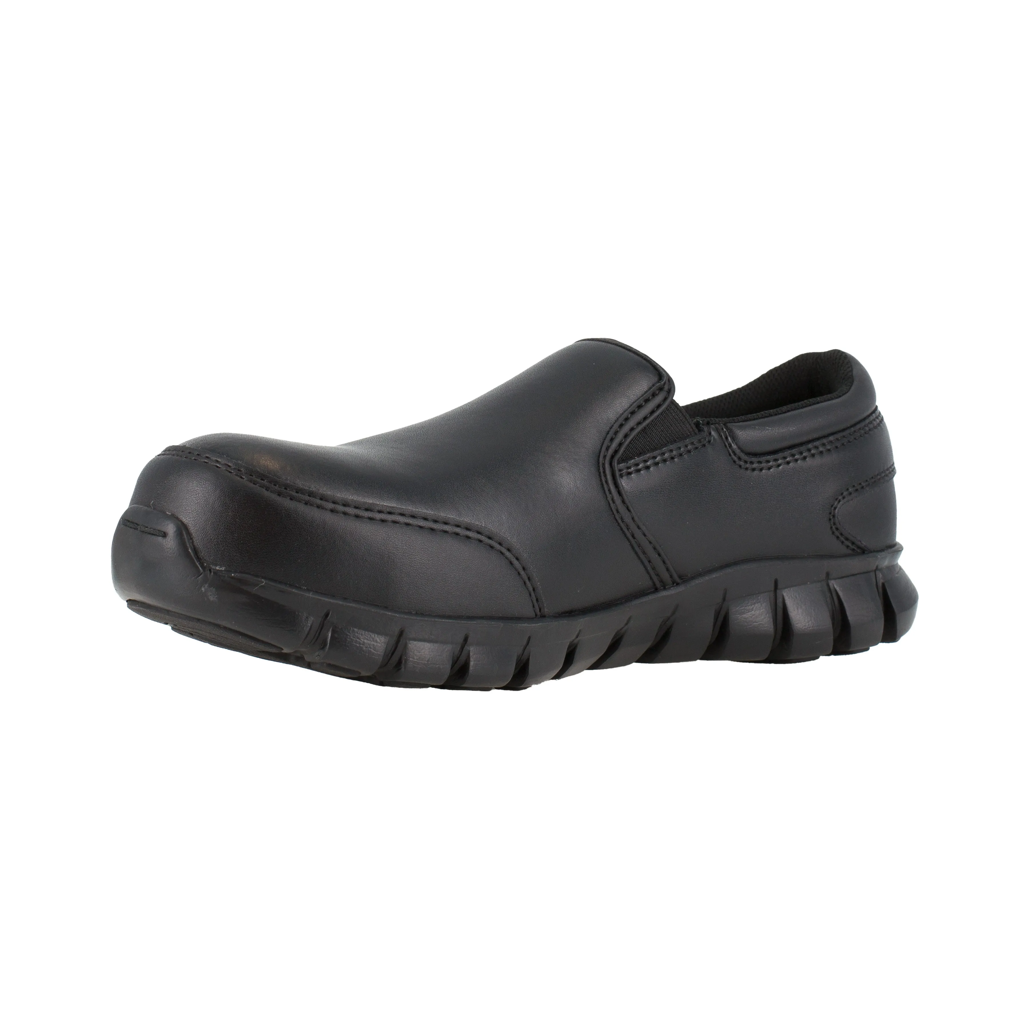 Reebok Women's Sublite Cushion Comp Toe Athletic Work Shoe - Black - RB036