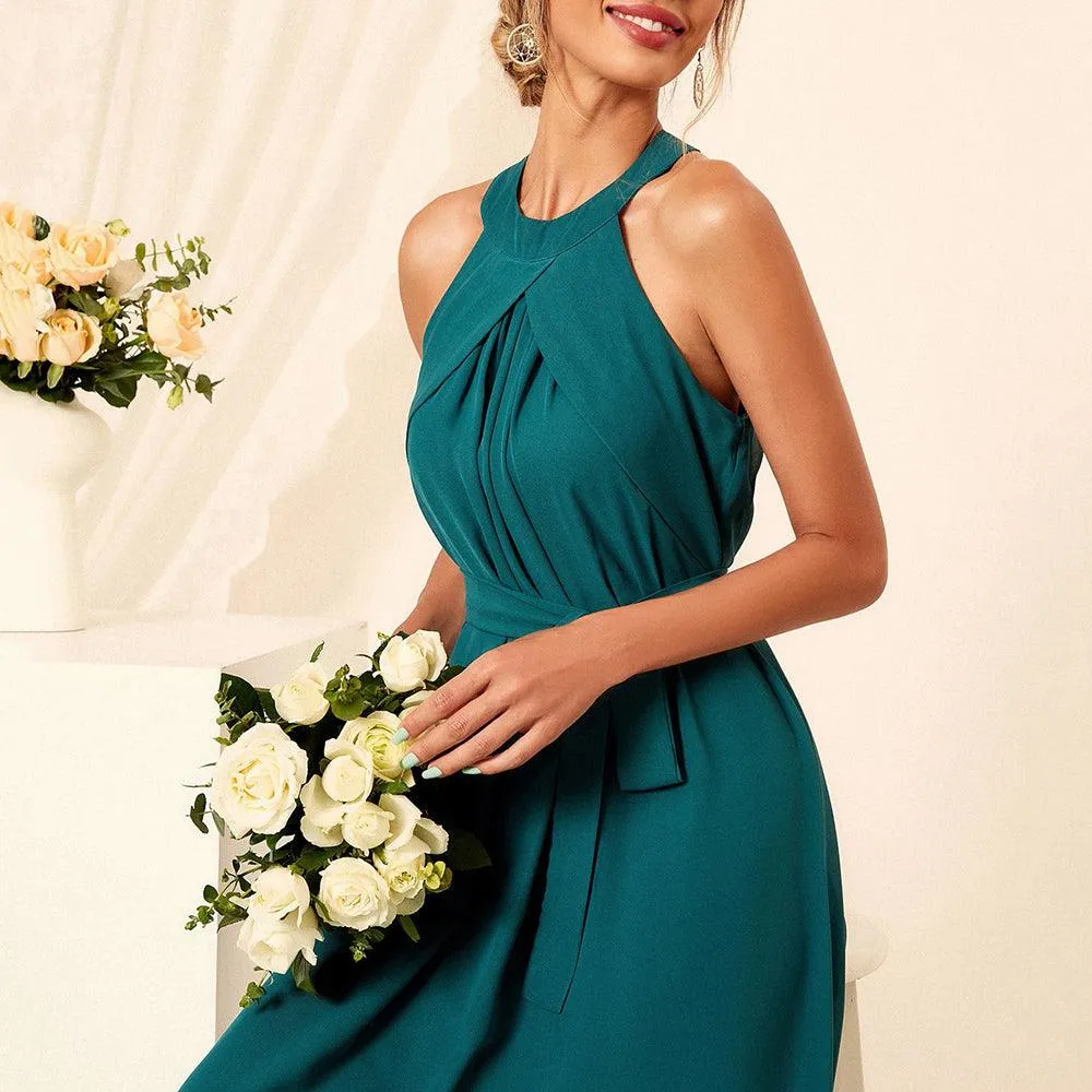 Sexy Off Shoulder Green Maxi Summer Dress