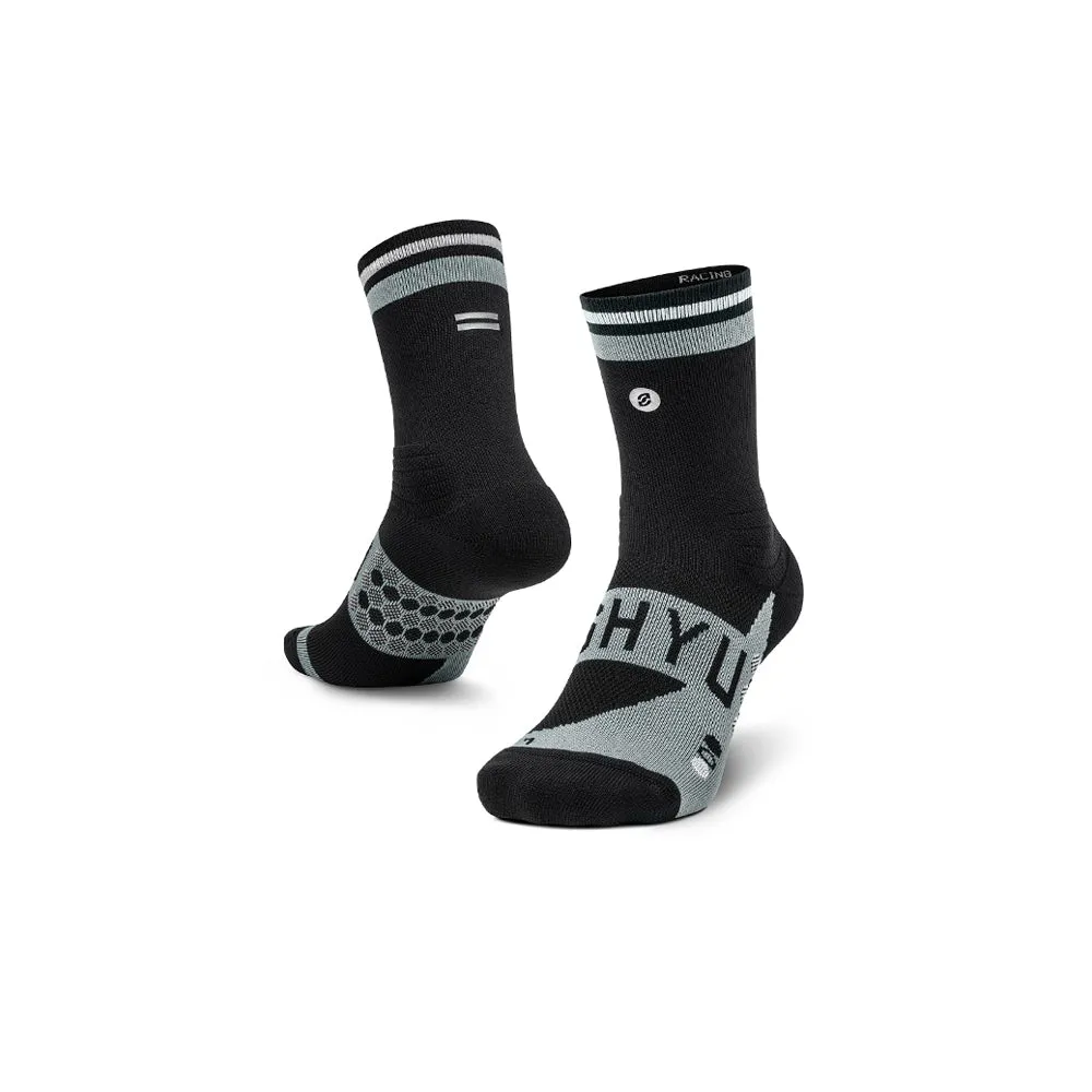 Shyu Racing Running Socks - Black/Grey/White