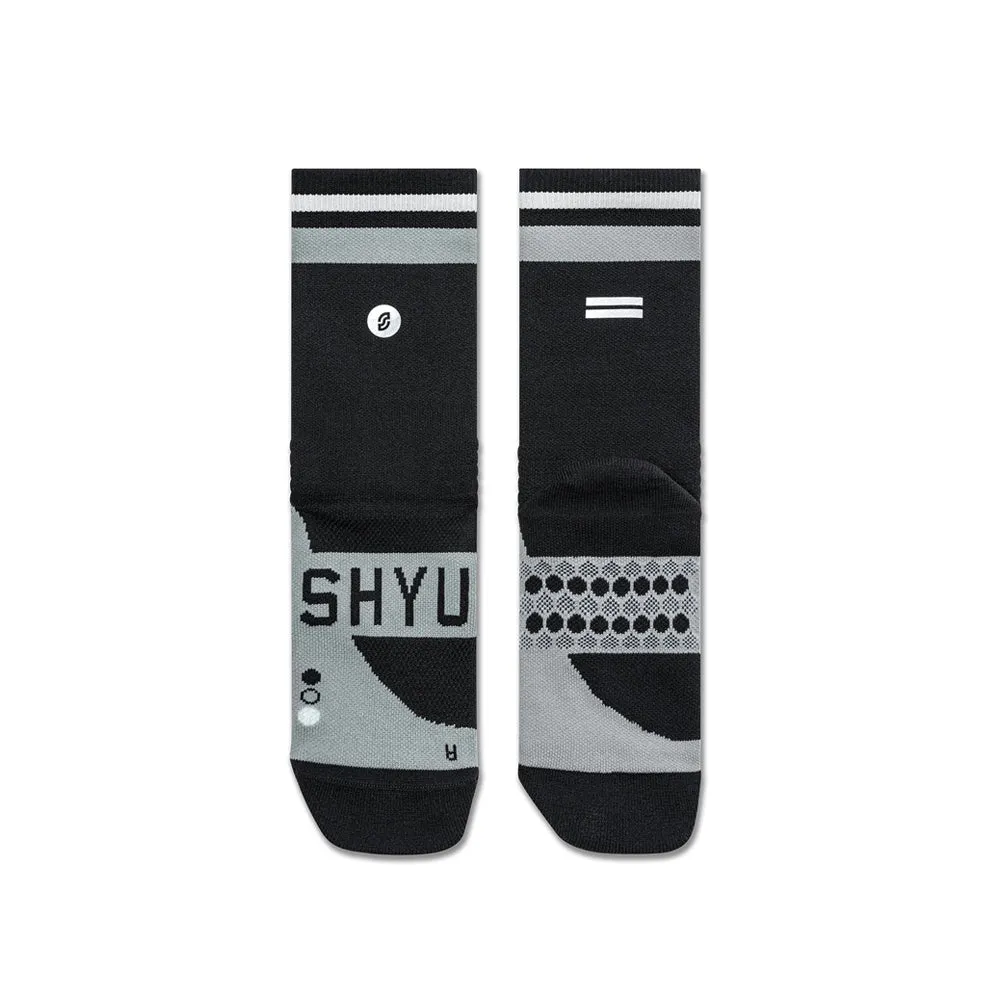 Shyu Racing Running Socks - Black/Grey/White