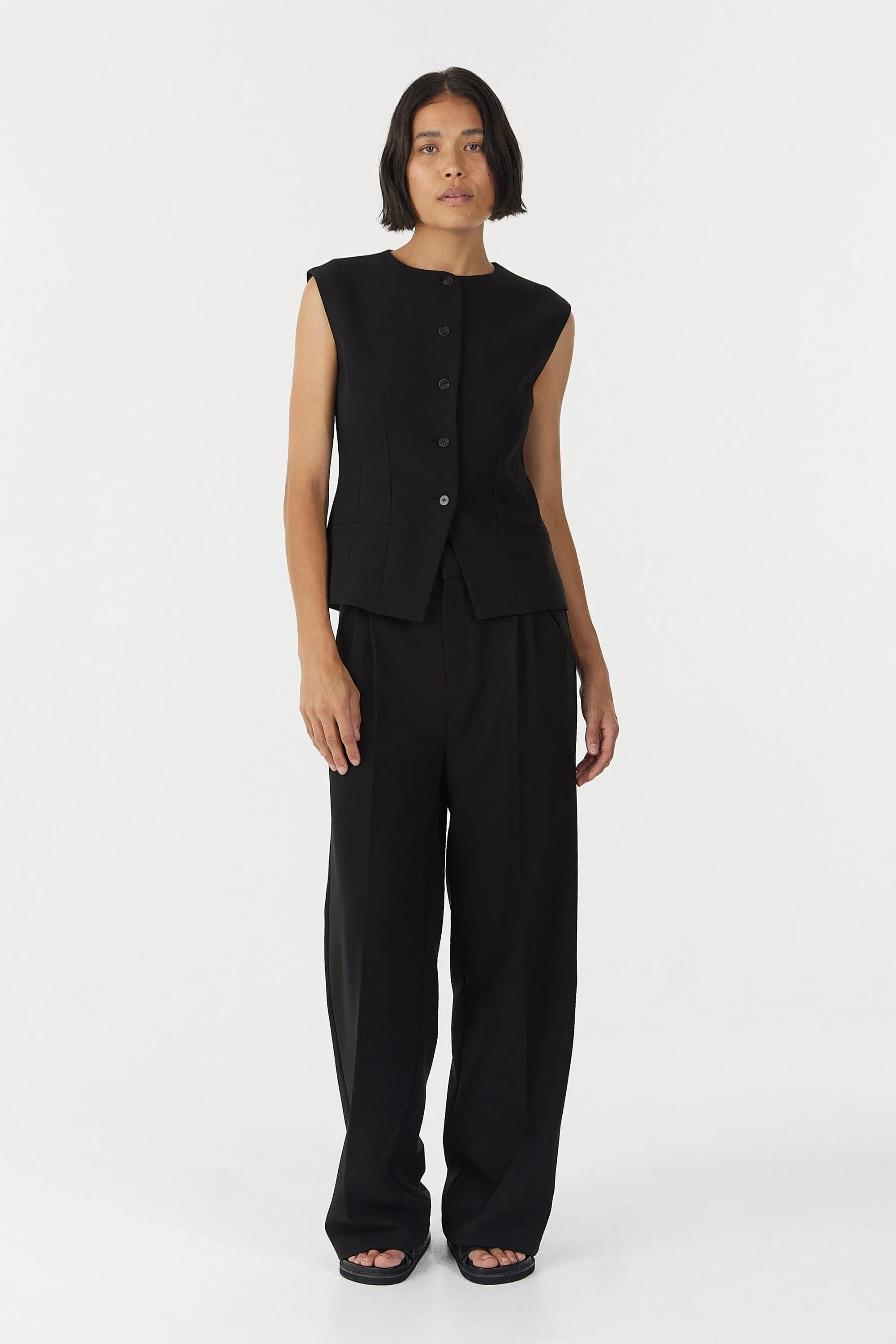SKYLINE TAILORED BODICE | BLACK