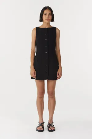 SKYLINE TAILORED MINI DRESS | BLACK