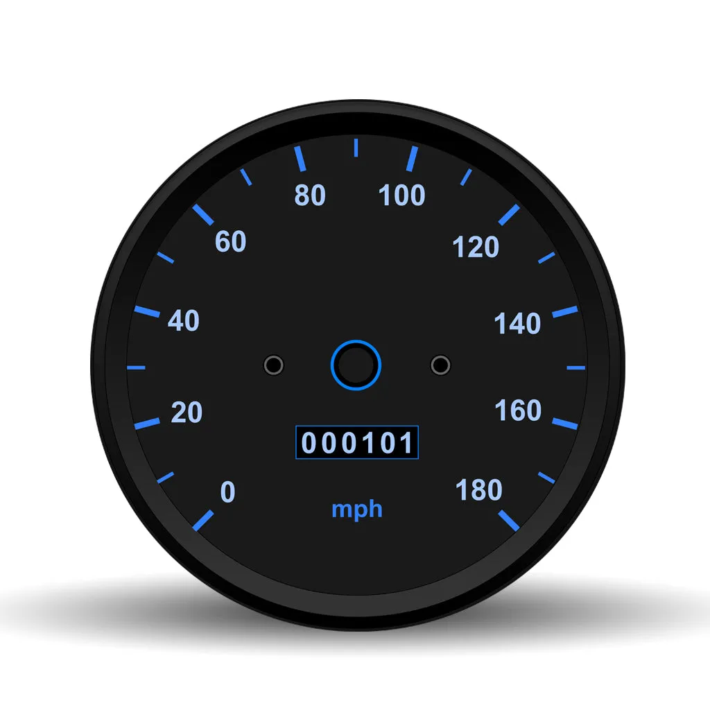 Speedometer 180 <br>Glass Table Spinner 17.75"
