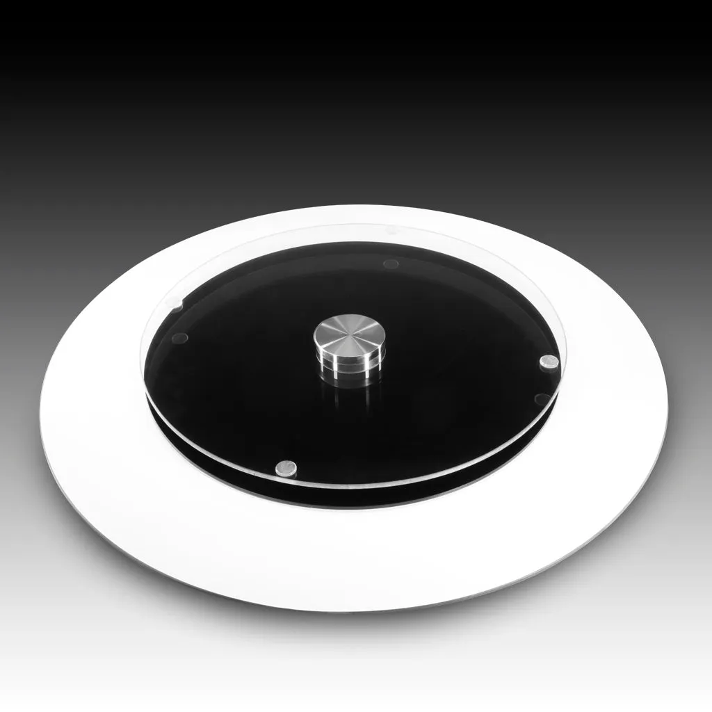Steampunk Gears Infinite <br>Glass Table Spinner 17.75"