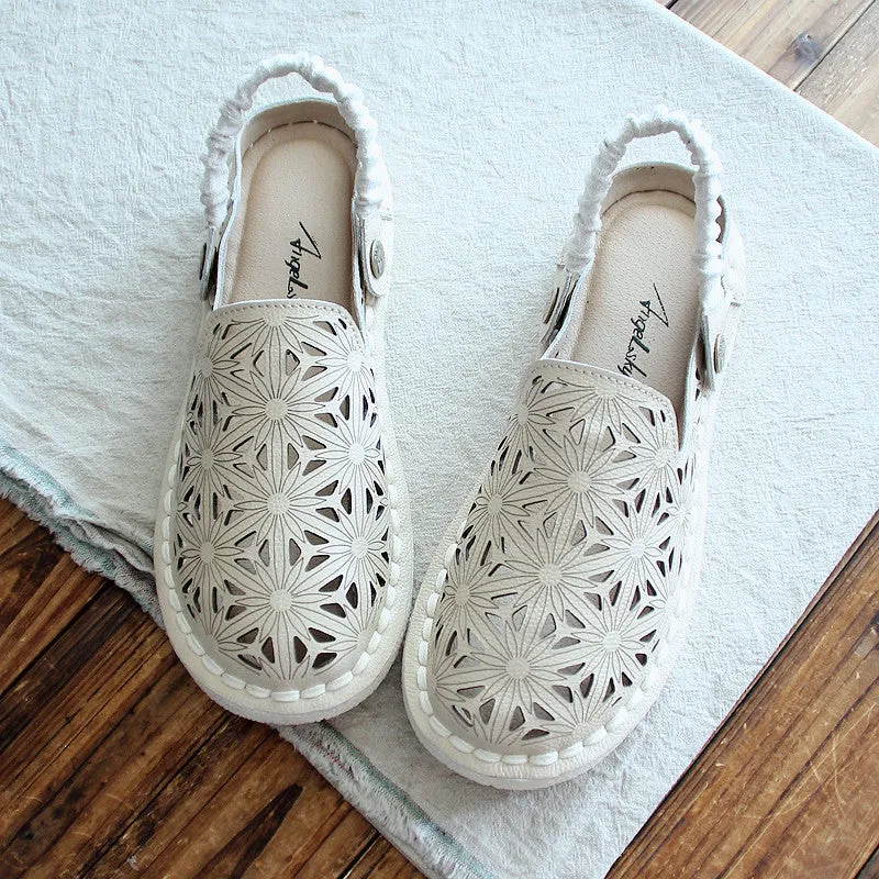 summer mesh fisherman shoes casual original handmade literary sandals retro flat super soft bottom women's shoes