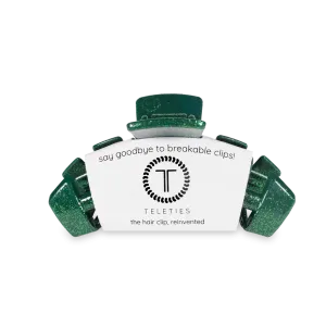 Teleties Green Glitter Medium Hair Green