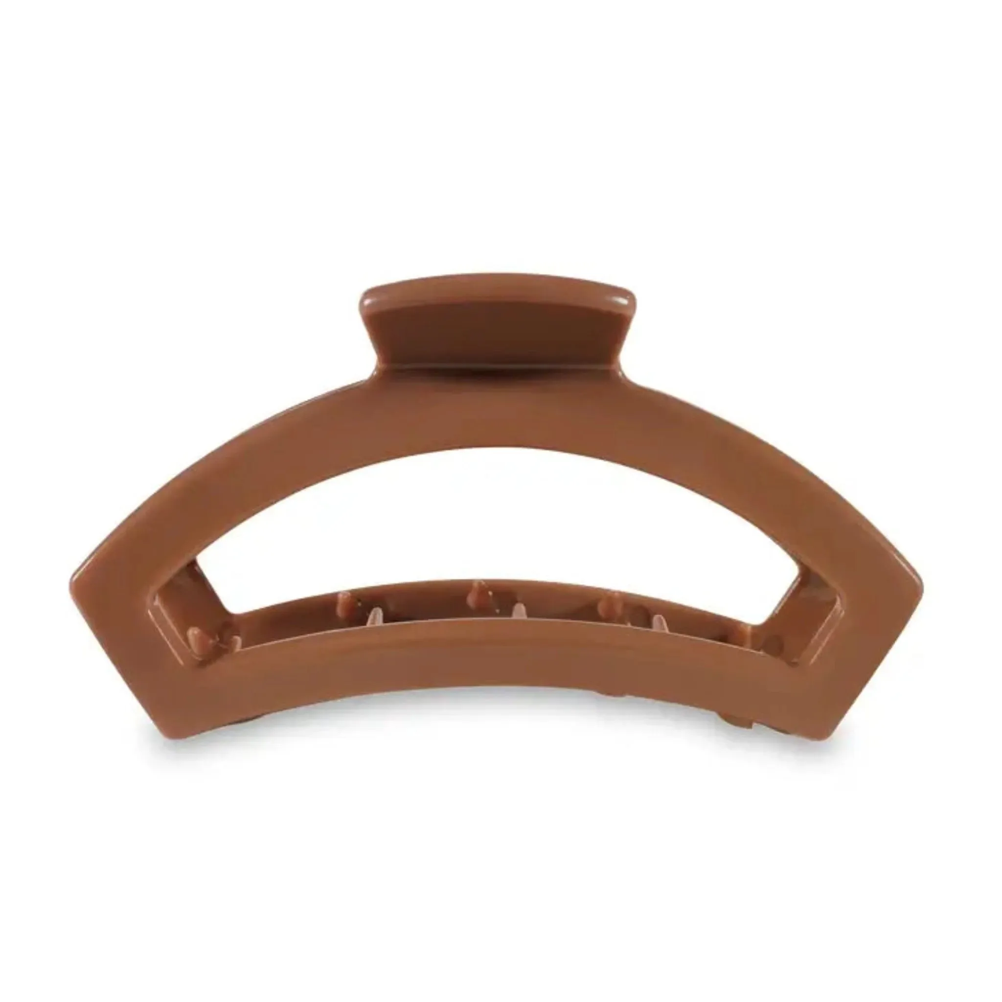 Teleties Large Open Hair Clip, Caramel
