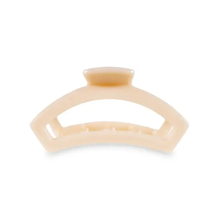 Teleties Medium Open Hair Clip, Almond Beige