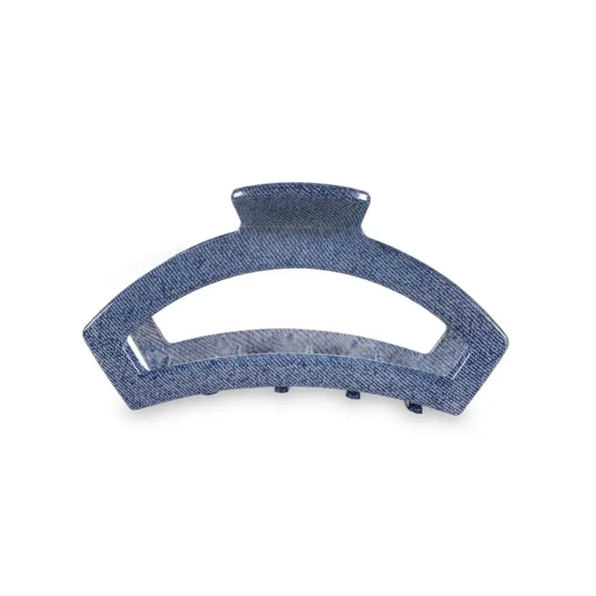 Teleties Medium Open Hair Clip, Denim