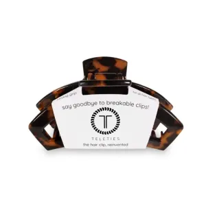 Teleties Medium Open Hair Clip, Tortoise