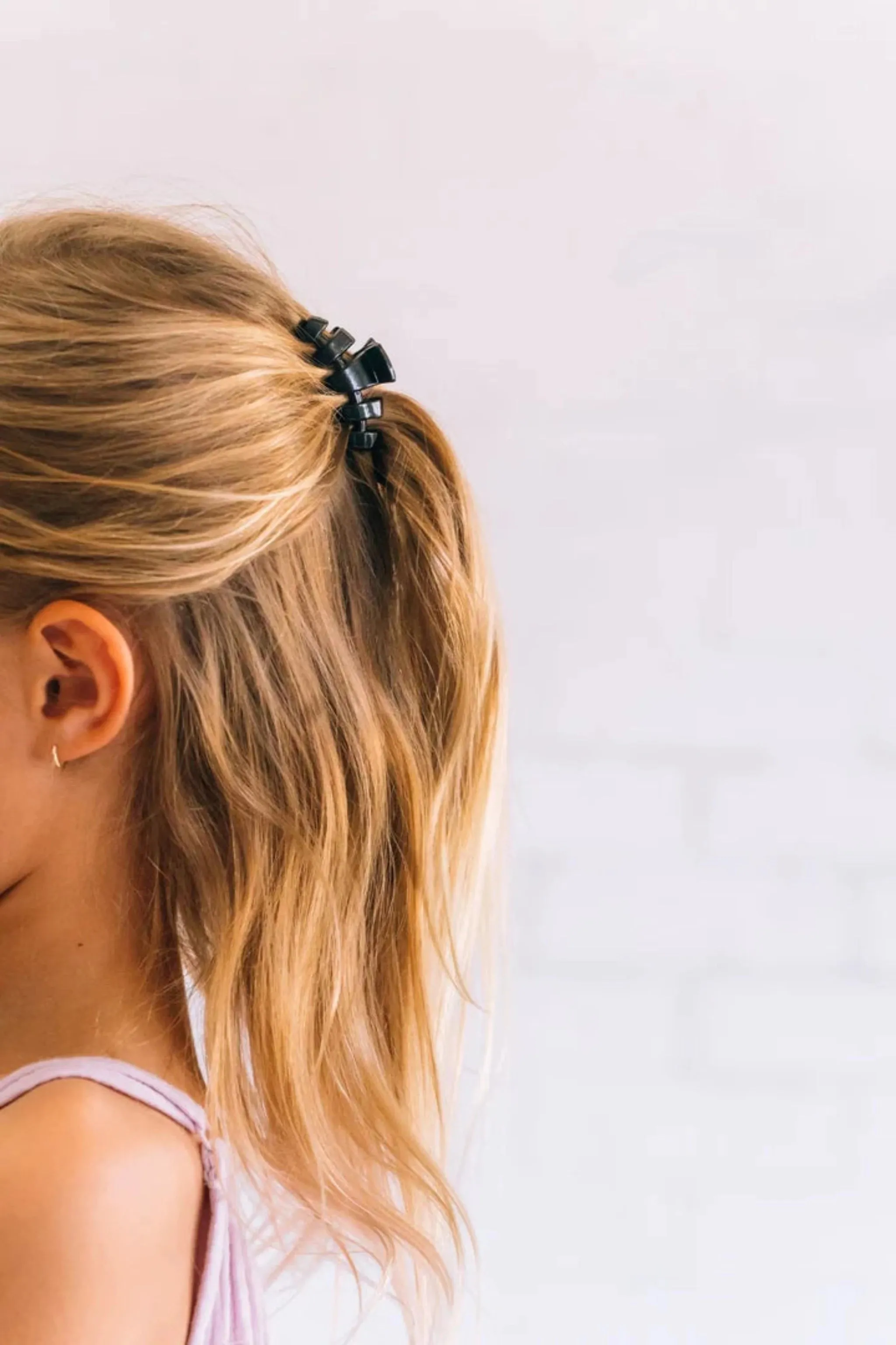Teleties Tiny Hair Clip, Black