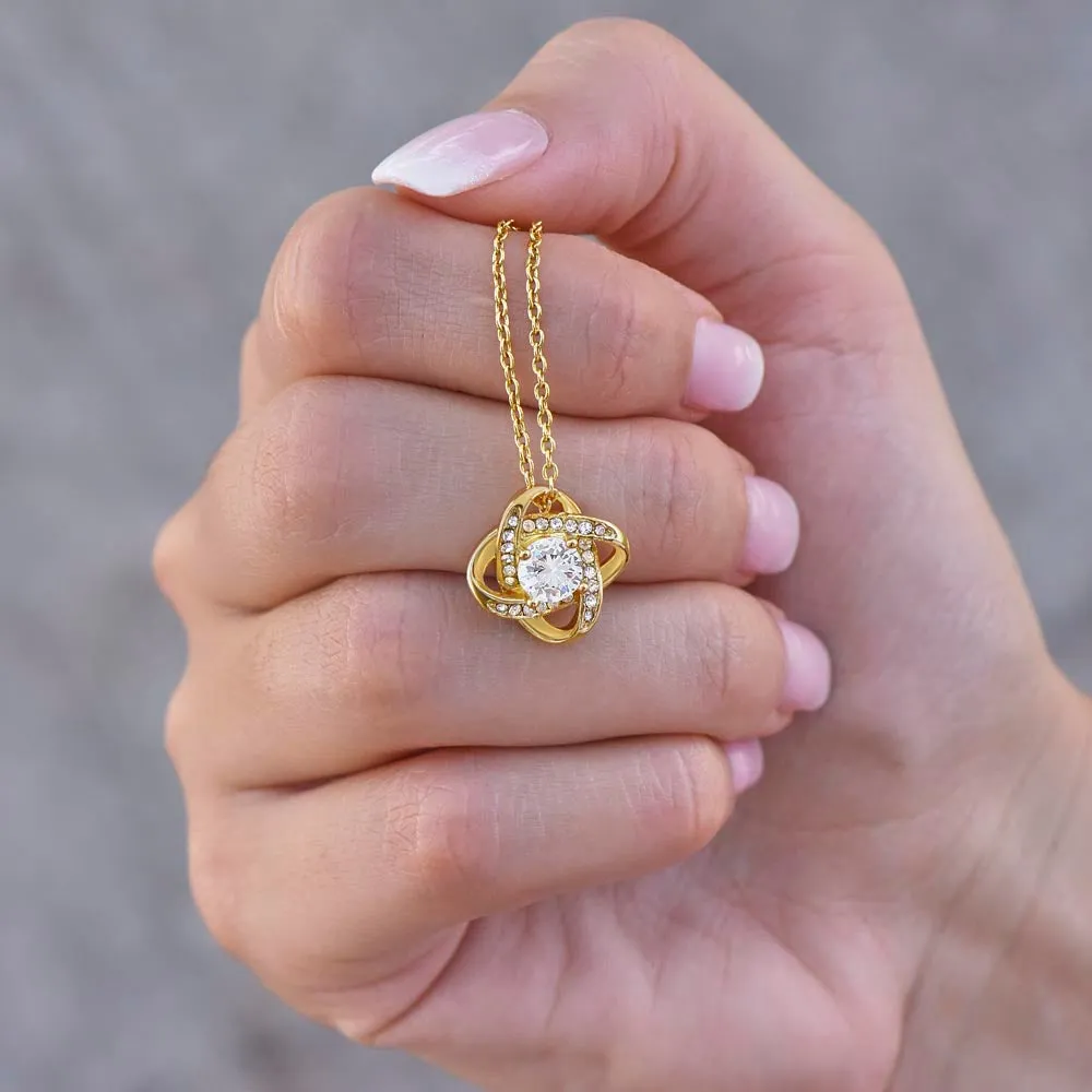 To My All-Star Wife - Love Knot Necklace - You Are My Star!