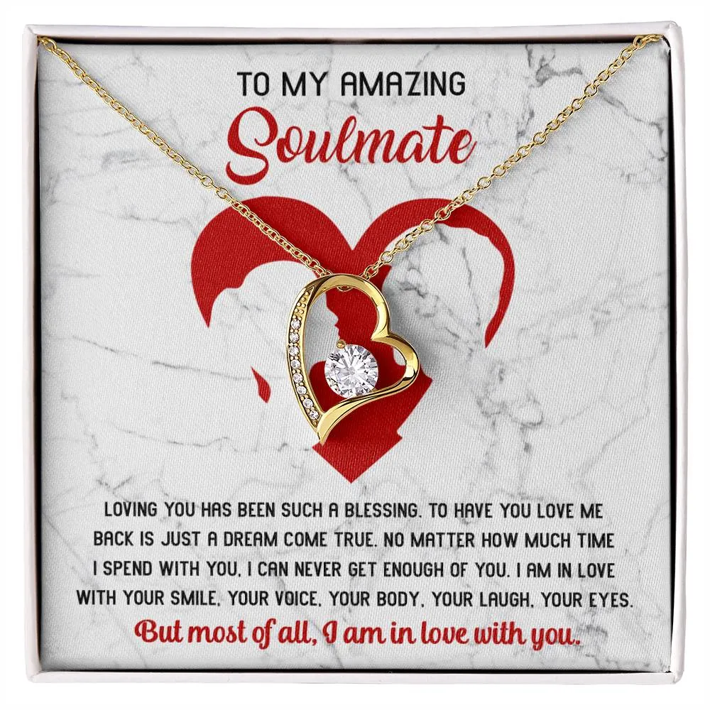 To My Amazing Soulmate Such A Blessing - Forever Love Necklace