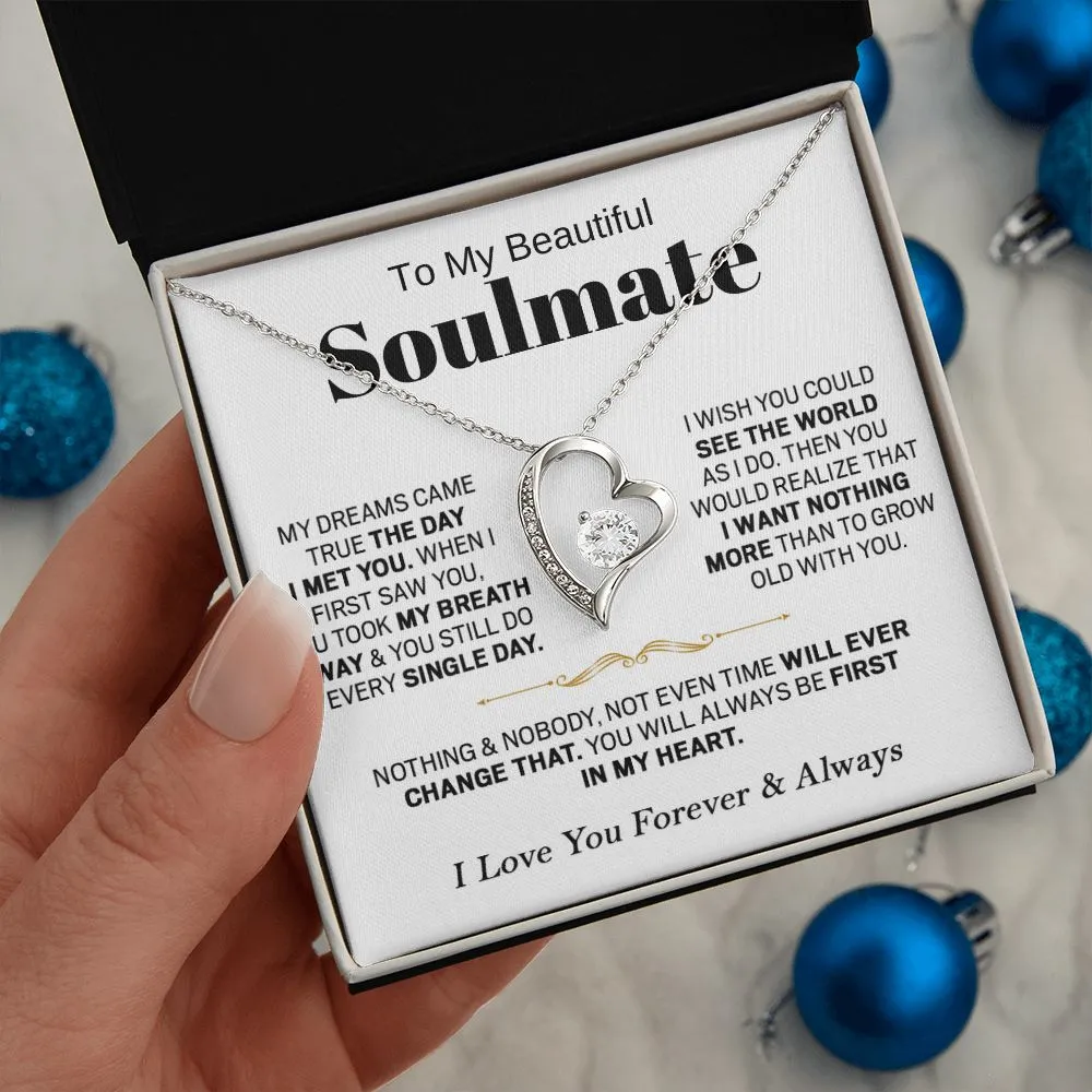 To My Beautiful Soulmate - Forever Love Necklace