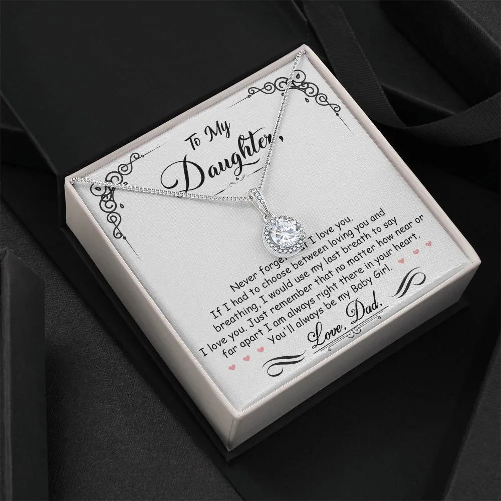 To My Daughter l Love Dad l Eternal Hope Necklace
