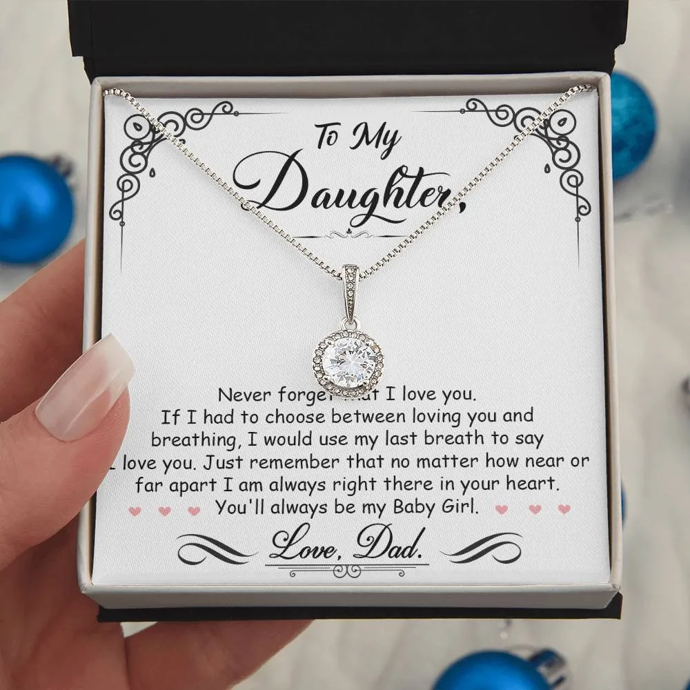 To My Daughter l Love Dad l Eternal Hope Necklace