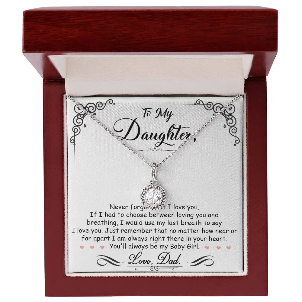 To My Daughter l Love Dad l Eternal Hope Necklace