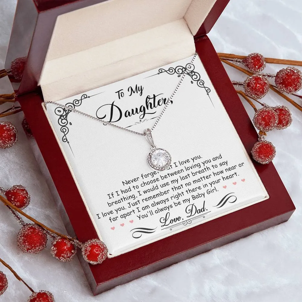 To My Daughter l Love Dad l Eternal Hope Necklace