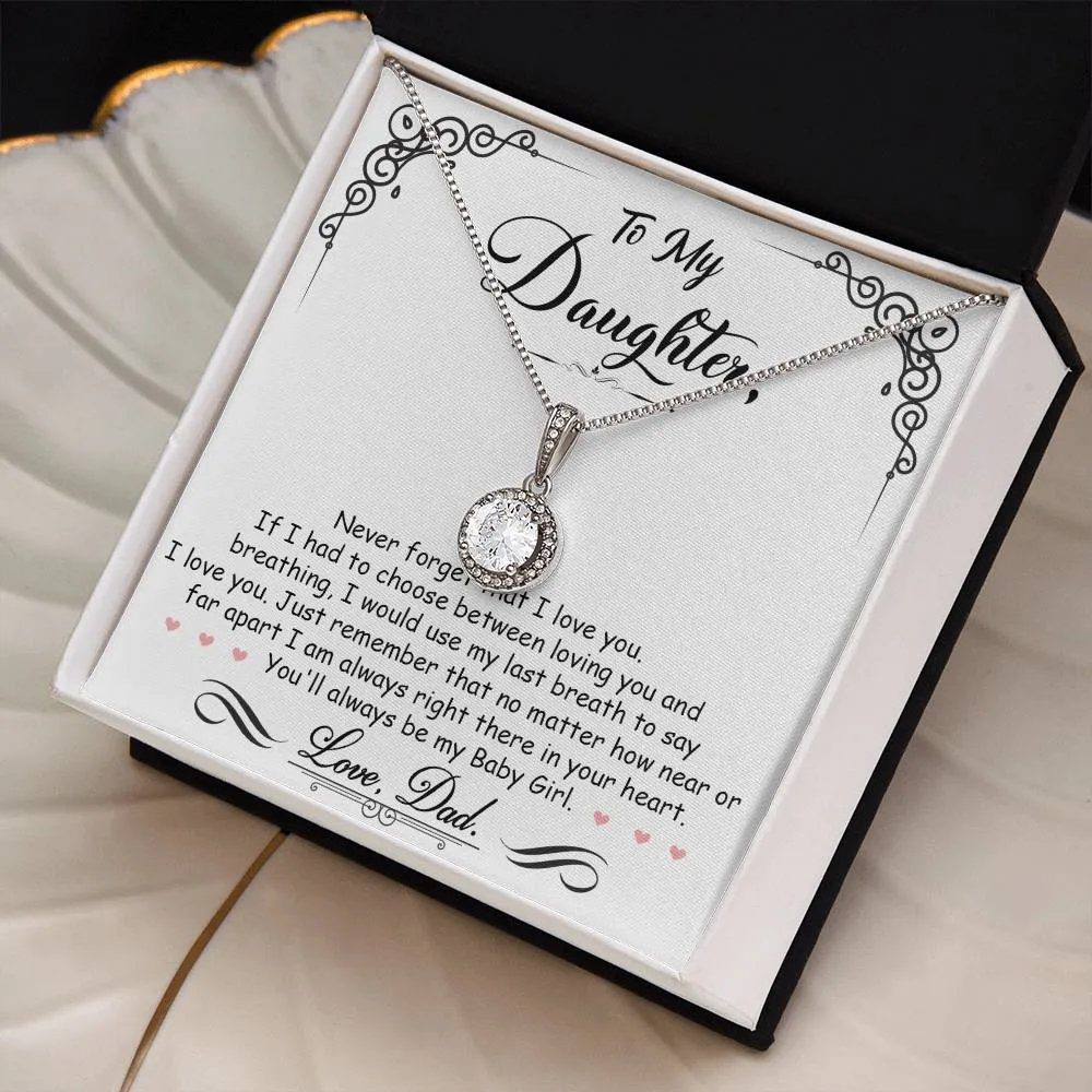 To My Daughter l Love Dad l Eternal Hope Necklace