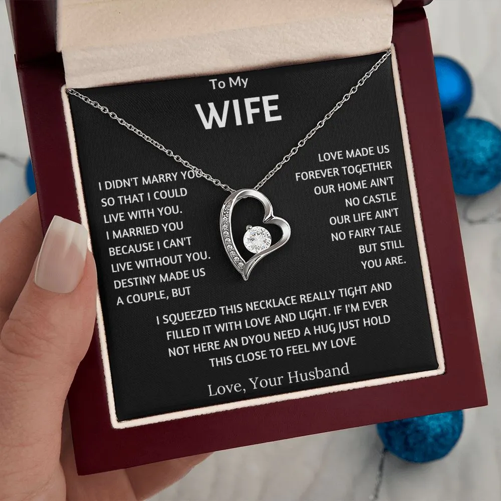 To My Wife - Forever Love Necklace