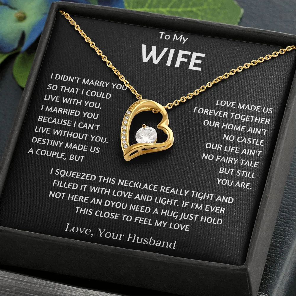 To My Wife - Forever Love Necklace