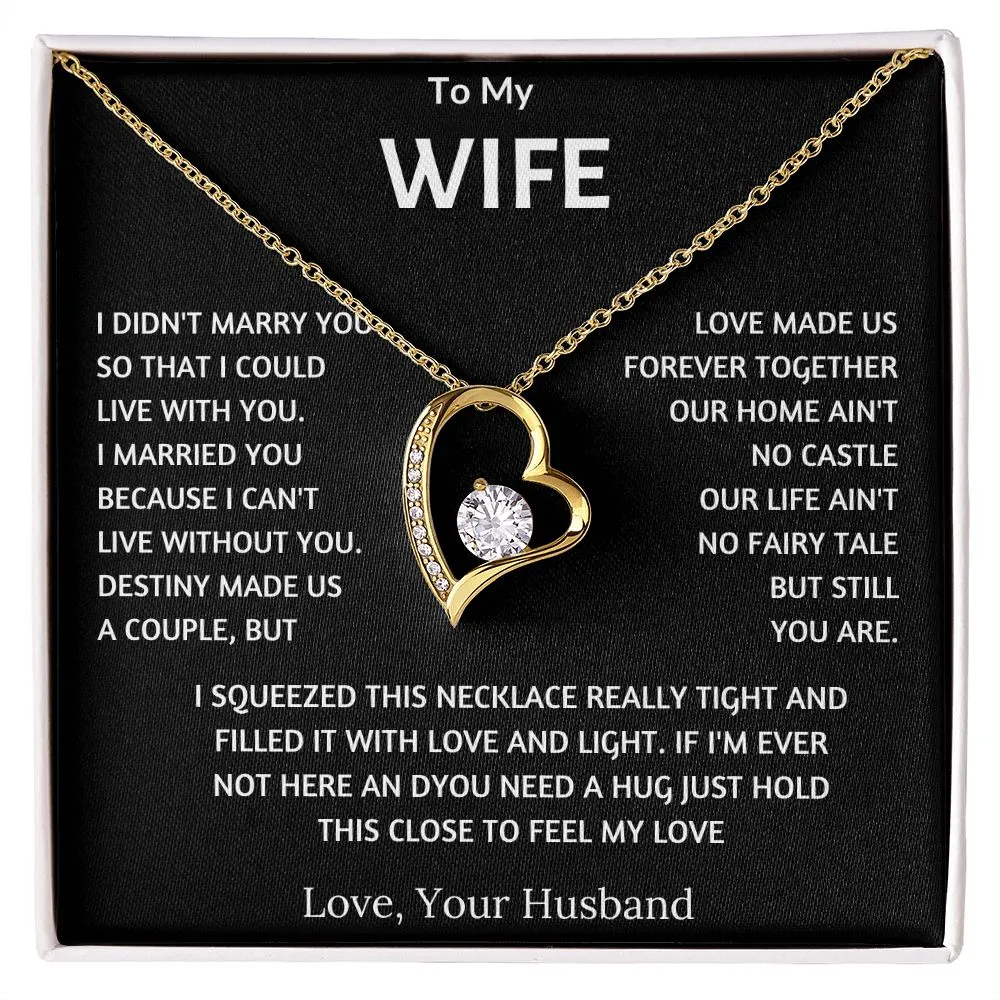 To My Wife - Forever Love Necklace