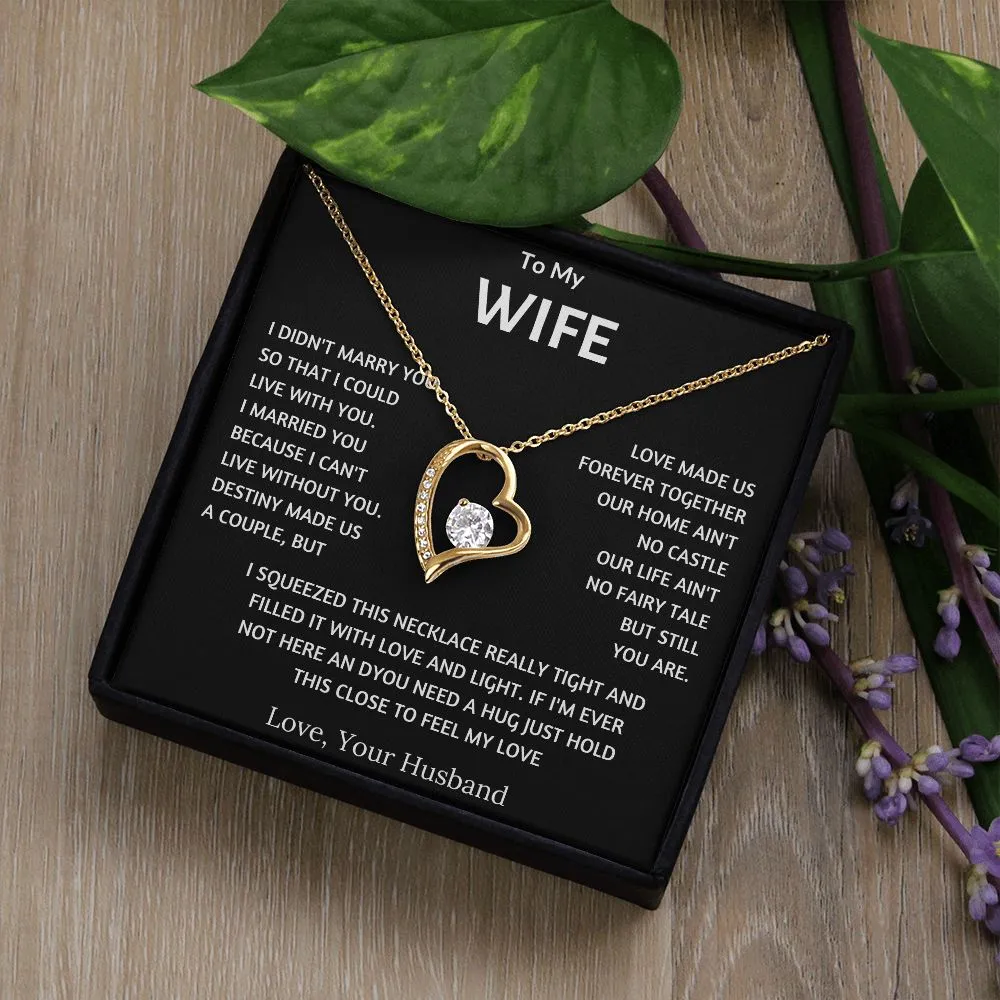 To My Wife - Forever Love Necklace