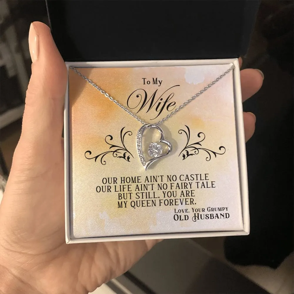 To My Wife | My Queen Forever | Forever Love Necklace