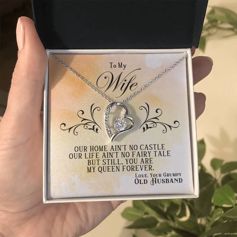 To My Wife | My Queen Forever | Forever Love Necklace