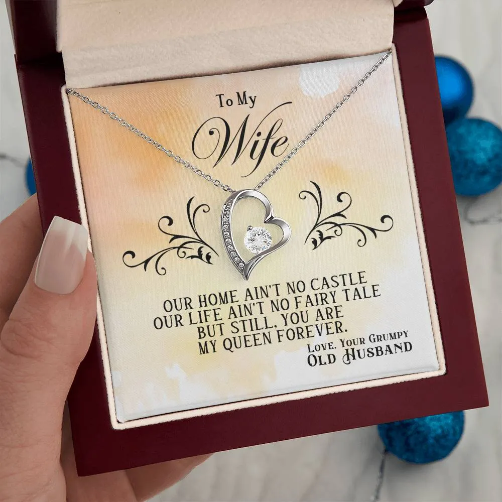To My Wife | My Queen Forever | Forever Love Necklace