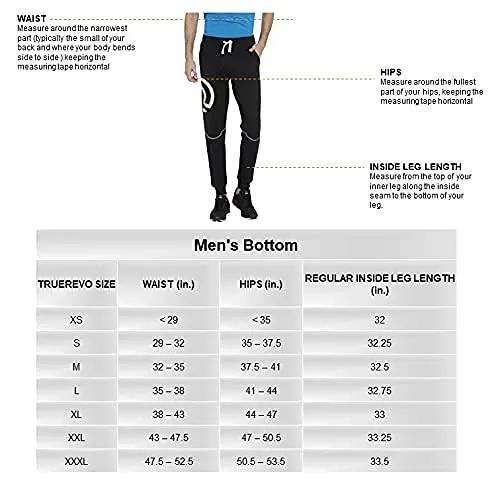 TRUEREVO 7 Inch Men's 2-in-1 Sports Shorts with Phone Pocket (Dark Navy, Medum)