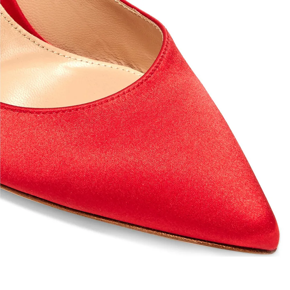 Tucomosi Red Wedding Shoes Point Toe Single Shoes Stiletto