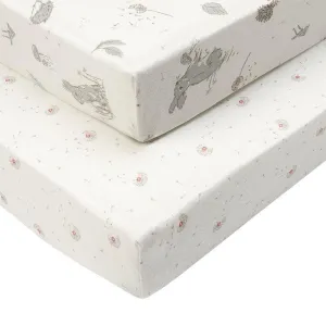 Tutti Bambini Cot Bed Fitted Sheets - 2 Pack -3 Design