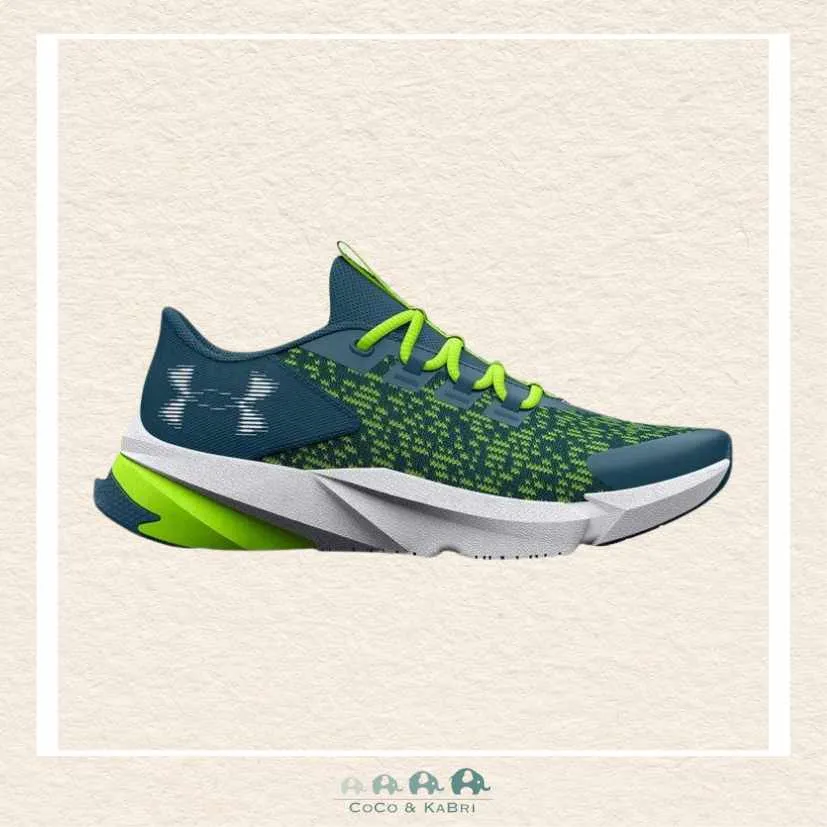 *Under Armour: Boys' Grade School Scramjet 5 Running Shoes - Static BlueGreen (Q2-71)