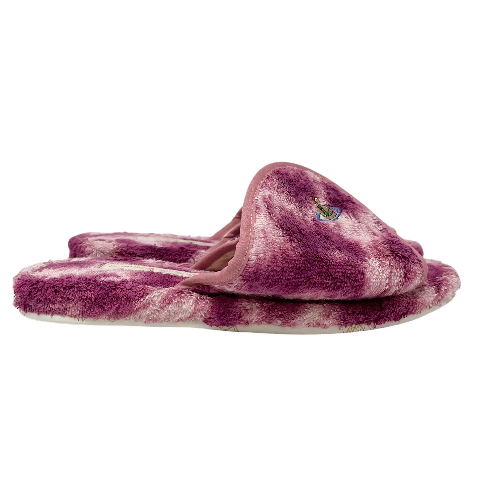 Vivienne Westwood Pink Logo Slippers
