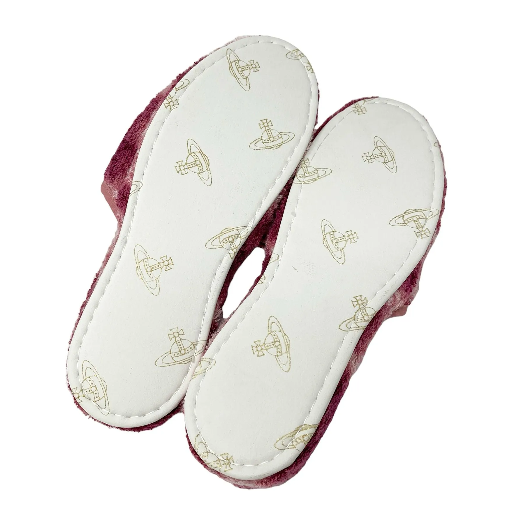 Vivienne Westwood Pink Logo Slippers