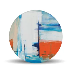 Winter Harbor <br>Glass Table Spinner 17.75"